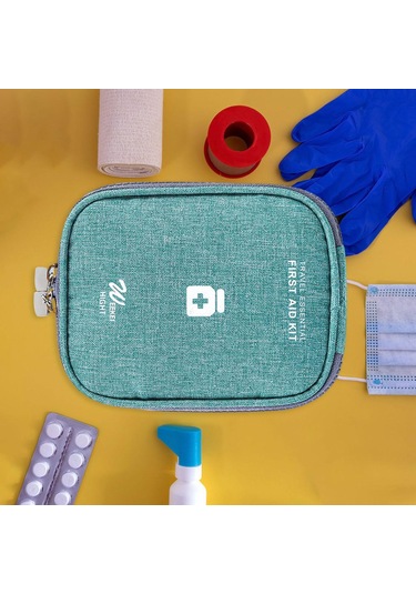 Suntek Taşınabilir İlaç Saklama Çantası Boş Yeşil-ve-s