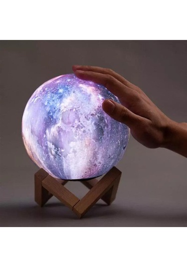 Galaksi Dekoratif Dokunmatik Ve Şarjlı Gece Lambası Çok Renkli