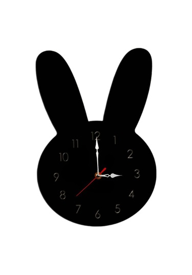 Homyl Sessiz Duvar Saati Oda Süslemeleri Çocuk Ev Ofis Siyah Siyah Çok Renkli