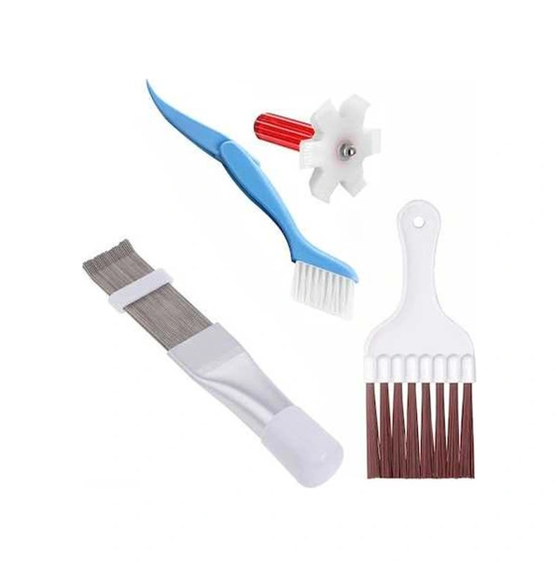 Tongxida Pratik 4 Lü Set: Buzdolabı Ve Klima Temizlik Fırçası, Kanat Tarağı, Katlanır Fırça, Kapsamlı Temizlik Çözümü