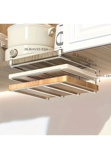 Honeybeeshop Ldq Paslanmaz Çelik Dolap Altı Organizer Raf Siyah Paslanmaz Çelik Tek Katman Mutfak Depolama Ünitesi Siyah-paslanmaz Çelik