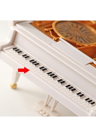 Yaratıcı Müzik Mücevher Kutusu Süs Hafif Masaüstü Dekorasyonu D