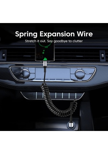 Tongxida 90 Dirsek Araba Şarj Kablosu 6a Usb A-c, İphone Uyumlu 14w Type C To Type C 1.6m Hızlı Şarj