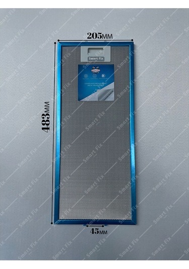 205x483mm White White Daisy Amıca Gram Silverline Uyumludavlumbaz Aspiratör Yağ Filtresi 20,5x48,3cm