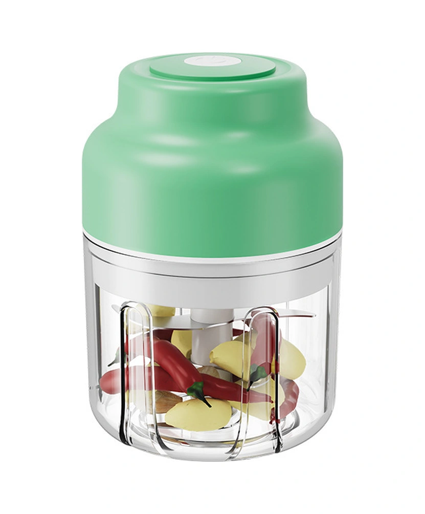 Kangvka Kablosuz Elektrikli Sarımsak Kesici 250ml Mor Mini Blender 4 Blatlı Bıçaklı Yemek Hazırlama Aleti Diğer