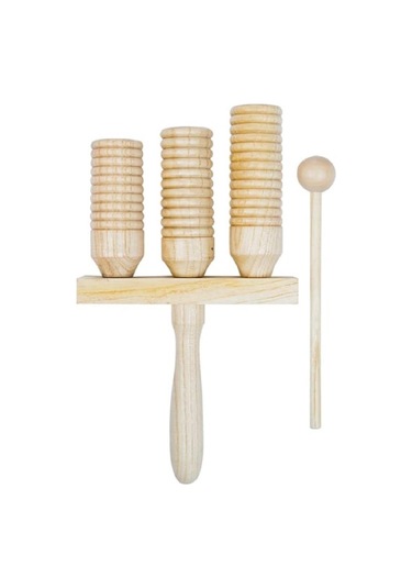 Piarro Ağaç Agogo Guiro Üçlü