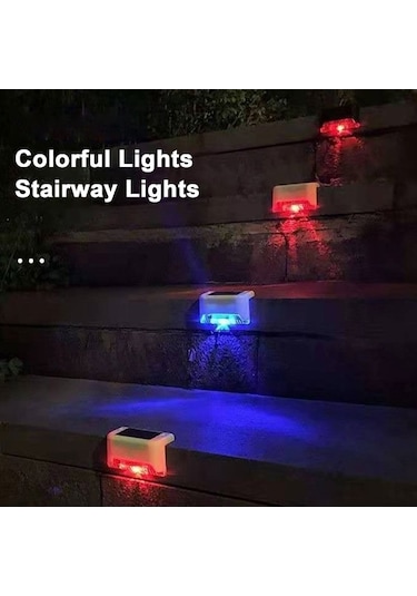 Besthome1 Dış Mekan Güneş Enerjisi Basamak Lambası, Ip65 Su Geçirmez Led, Bahçe/duvar/merdiven Dekorasyonu, 4'lu Paket Kasa Be Kahverengi