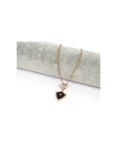 Çelik Kolye, Kuzey Yıldızı Kolye, Altın Kaplama Kadın Kolyek-125 Altın