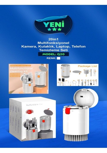 Micro Multifonksiyonel 20in1 Abs Kamera, Kulaklık, Laptop, Tel...
