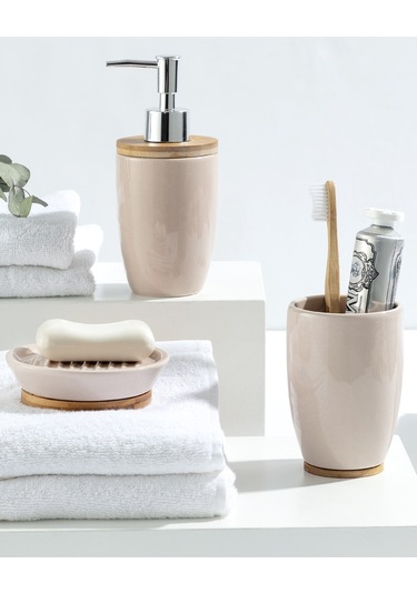 Madame Coco Bern 3-lü Banyo Seti Bern8,2x8,2x18,2cm-pudra