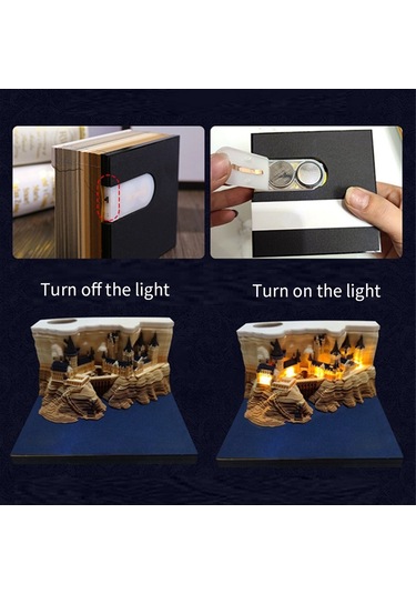 Kale 3d Defter 2024 Takvim Not Defteri Not Dekorasyonu