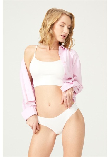 Basic İz Yapmayan Lazer Kesim Kadın Bikini Külot 7'li Paket - 2 çok Renkli Çok Renkli