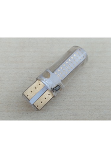 T10 Dipsiz Led Ampul 4adet Silikonlu Mavi 12v T10 Park, Sinyal, Plaka Ampulu