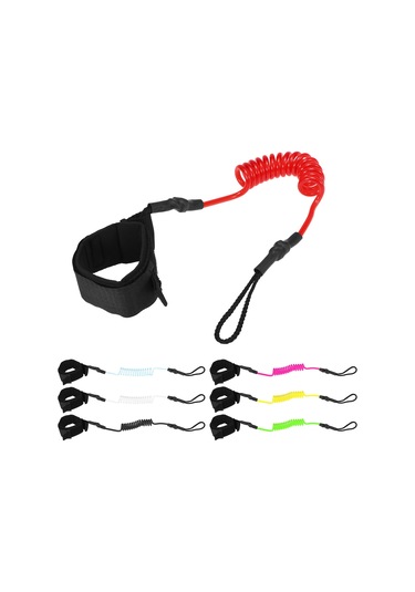 Konesam Sörf Ayak Bileği Kayışı - Tpu Ve Naylon Malzeme, 1.2m Uzunluk, Siyah - Mh17091