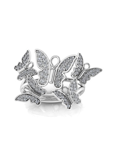 0,40 Karat Pırlanta Kelebek Yüzük