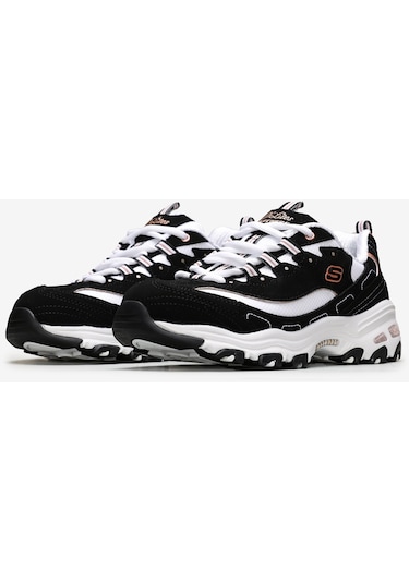 Skechers D'Lites - Devoted Fan Kadın Sneakers 13154 BKRG - Siyah