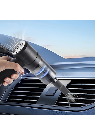 Gateesat Kablosuz El Tipi Araç Süpürgesi, Şarjlı Güçlü Emiş Ev Ofis Toz Toplayıcı Siyah