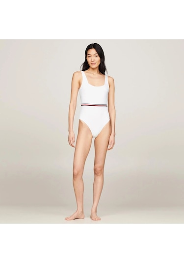 Tommy Hilfiger Tommy Hılfıger Kadın Mayo Uw0uw05295-ycf Beyaz