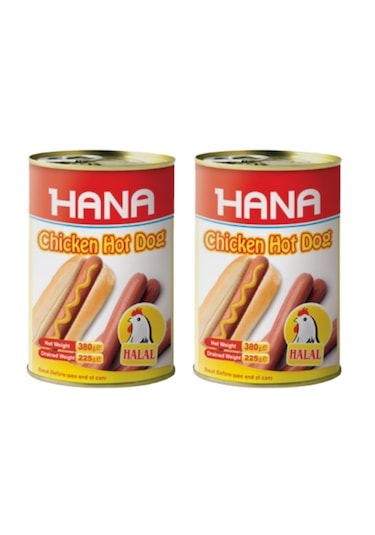 Hana Hot Dogs Piliç Sosis 400 Gr X2 Adet