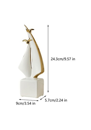 Lijinxu Yelkenli Sanat Heykeli Yaratıcı El Sanatları Stil-b