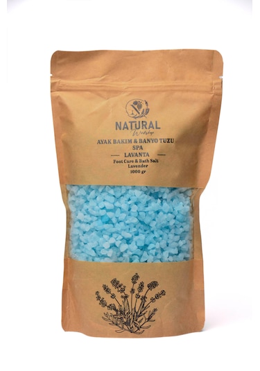 Natural Ayak Bakım Ve Banyo Tuzu Lavanta 1000 Gr