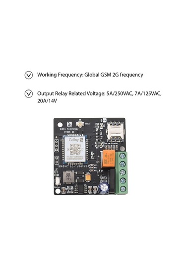 Didadodo 2g Gsm Kapı Kontrol Sistemi - Uzaktan Kumandalı Panel Küçük Boyutlu Siyah Siyah