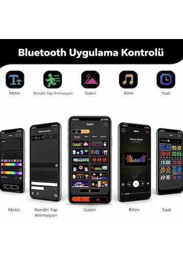 Led Esnek Ekran Yumuşak Piksel Ekran Matris Dijital Panel Programlanabilir Reklam Tabelası RGB