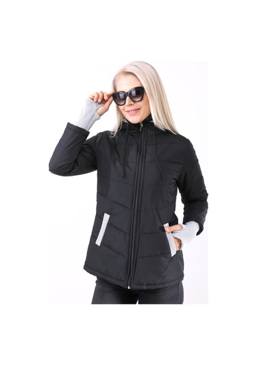 Barbora Günlük Su Geçirmez Kışlık Şişme Kadın Mont Bttr801Siyah