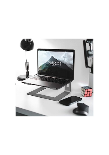 Idock M5 Alüminyum Ergonomik Apple Uyumlu MacBook Bilgisayar Standı Space Gray