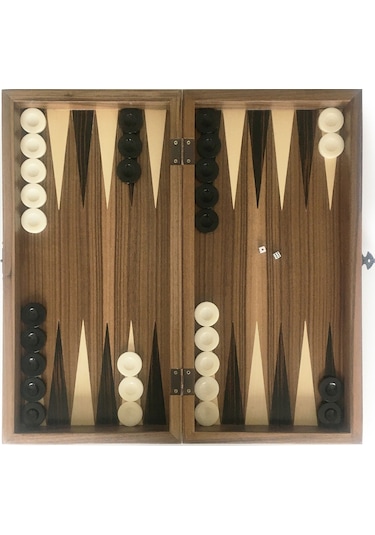 Star Ege Masif Ahşap Kareli Tavla Büyük