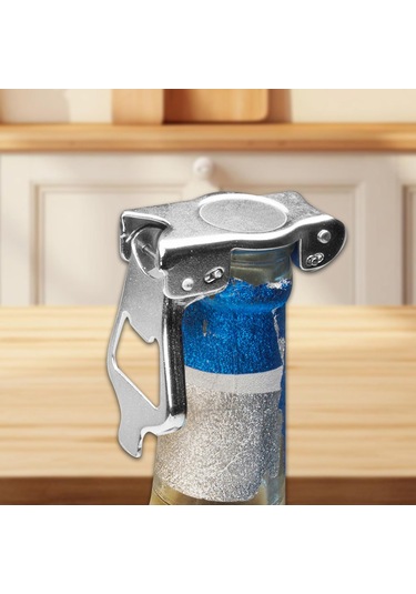 Suntek Katlanır Şişe Açacağı Yüksek Sertlik Su Şişesi Gümüş