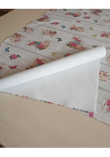 Masa Örtüsü Çiçek Desen 140x100 Cm Elyaf Tabanlı Yeni Model Masa Çok Renkli