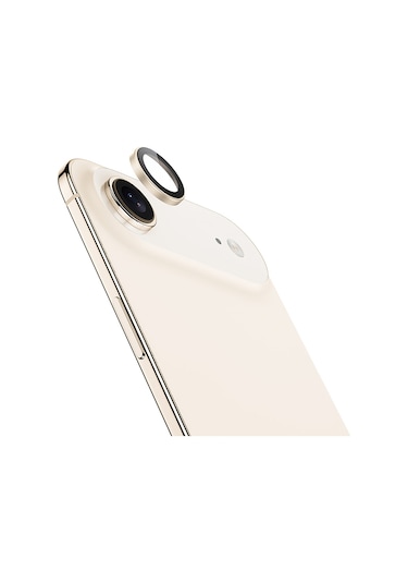 Linktech Apple Uyumlu iPhone 17 Air Crystal Seri Safir Kamera Lens Gold