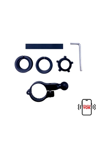 Ct-m17 Telefon Tutucu Titreşim Özellikli Motosiklet Gidon Yatay Kullanım Su Geçirmez Üniversal Siyah