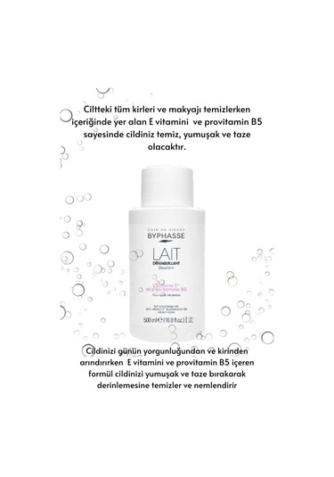 Byphasse Makyaj Temizleme Sütü Tüm Cilt Tipleri 500 ML