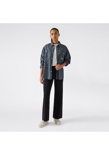Champion Wide Leg Kadın Siyah Eşofman Altı 118613 2800282