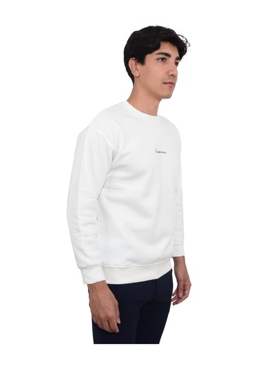 Erkek Üç İplik Sıfır Yaka Sweat Çok Renkli