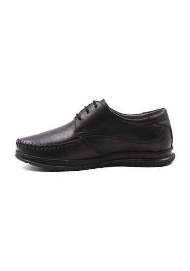 Fast Step Hakiki Deri Erkek Casual Ayakkabı 161ma126 Siyah