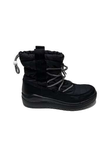 Bot Kar Kadın 6381 6j Jacalu Textile Upper And Leather-pu Sole Black Black