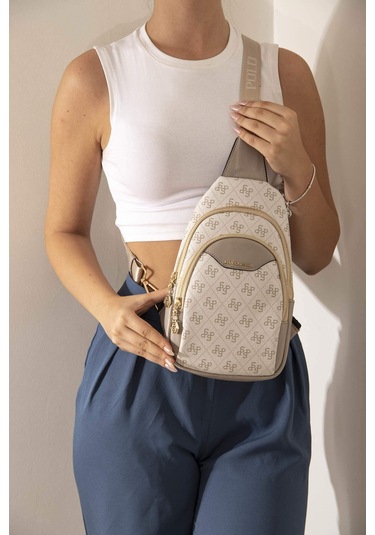 Silver Polo Kadın Bel Çanta 959 Bej