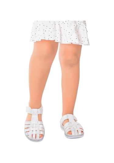 Kiko Kids Kız Çocuk Sandalet Arz 2348 Beyaz