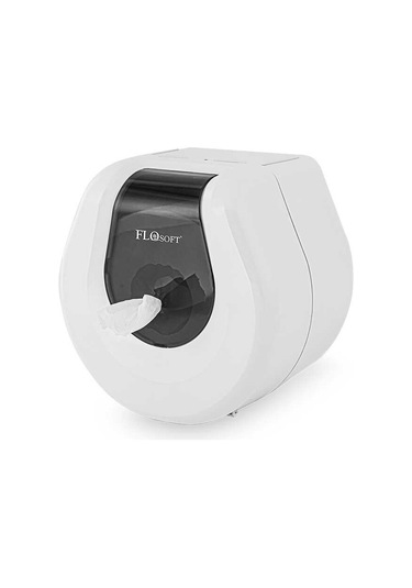Flosoft Cimri Tuvalet Kağıdı Dispenseri Beyaz F069