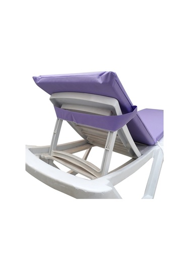 Mirzade Standart Fermuarlı Şezlong Minderi Su Geçirmez Kumaş-lila