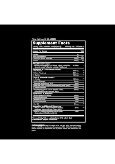 Universal Animal Primal Preworkout 507.5 Gr - 50 Servis