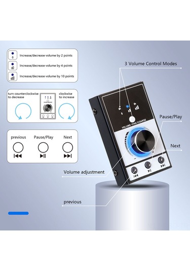 Samdoo Usb Ses Kontrol Cihazı, Bilgisayar/mac Ses Regülatörü, Hızlı Sessiz Mod, Win/mac Uyumlu, Alüminyum Gövde, Usb 3.0 Arayüzü