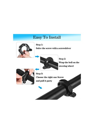 Jeemson Alüminyum Bisiklet Zili 2 Adet - 85-95 Db Keskin Sesli, Dağ Ve Yol Bisikletleri İçin, 22.2-31.8mm Direksiyon Uyumlu Çok Renkli