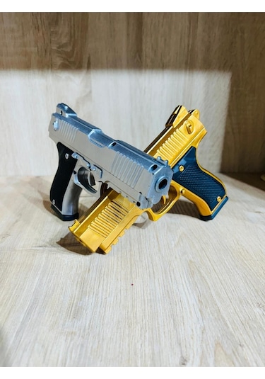 Boncuklu Altın Ve Gümüş Renk Boncuk Atan Silah 2 Adet