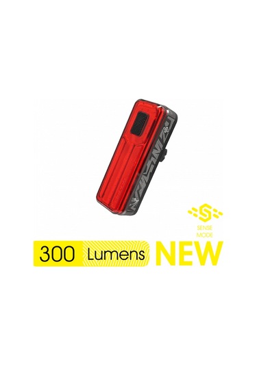 Moon Helıx Sense 300 Lümen Usb Arka Lamba Fren Modu Siyah  - Kırmızı