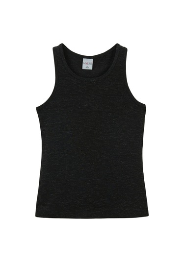 Lovetti Siyah Nope Kız Çocuk Düz Basıc Yüzücü Atlet 13-141S020 Siyah