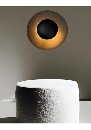 Mylights Siyah En Direk Aplik Avize Gece Lambası Duvar Tavan Avize Siyah